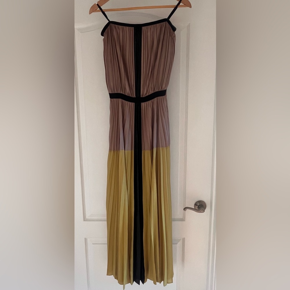BCBG MaxAzria LILYAN Colorblock
maxi pleated dress - Picture 7 of 11